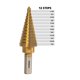 thumbnail image 2 of NEIKO 10185A Broca escalonada de 3/16" a 7/8" HSS con recubrimiento de titanio, 2 of 5