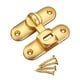 thumbnail image 1 of Pestillo De Cerradura De Puerta De Granero, Pestillo De Puerta De Habitación Con Tornillos Para Dormitorio, Baño, Jardín, Dorado, 1 of 5