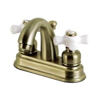 Grifo De Baño Kingston Brass Restoration Centerset, Latón Envejecido