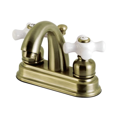 Grifo De Baño Kingston Brass Restoration Centerset, Latón Envejecido