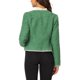 thumbnail image 3 of INSPIRE CHIC Traje de Maestra para el Regreso a Clases de Mujer Chaqueta Corta de Tweed a Cuadros Abierta para Oficina S Verde, 3 of 6