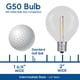 thumbnail image 3 of Bombillas Novelty Lights G50 rojas, 7 W, base E17, paquete de 25, 3 of 8