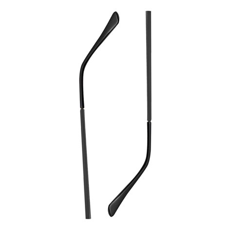 Magideal - 2X Patillas De Repuesto Para Patillas, Tubo Antideslizante, Puntas Para Extremos De Anteojos, Piezas De Marco De Brazo, Calcetín De Oreja, Piezas Negro
