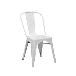 Habita2 Chile - Silla Tolix Metalica Resistente Para Exterior - Blanca