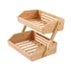 thumbnail image 3 of Cesta De Bambú Para Frutas, Estantes Para Despensa, Cesta Para Pan Y Verduras Para Despensa, Cocina, 2 Capas, 3 of 5