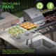 thumbnail image 5 of Juego de platos tipo buffet desechables Stock Your Home (paquete de 5), tamaño completo 53 x 33 cm, tamaño medio 32 x 27 cm, aluminio, 5 of 7