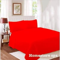 Homestore - Sábanas De Polar 1.5 Plazas Rojo