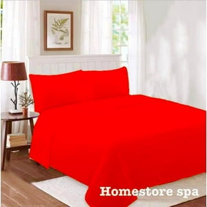Homestore - Sábanas De Polar 1.5 Plazas Rojo
