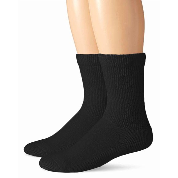Calcetines Top Flite Diabéticos de Bajilla 2 Pares Negro Talla Media