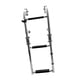 thumbnail image 2 of Empuñaduras de Escalera para Barcos de Acero Inoxidable, 2 + 1 Escalones, Montaje en Espejo de Popa, Escalera de Popa Plegable, Escalera Extraíble Mon, 2 of 5