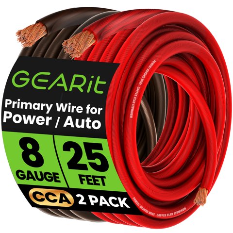 Calibre 8 Wire Gearit Para Alimentación/Tierra De Automóviles (7,62 M) Cca