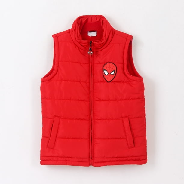 Parka Sin Mangas Niño Spiderman Rojo Marvel