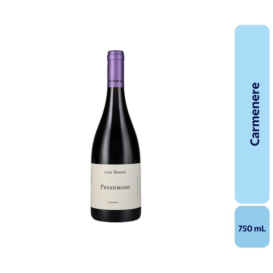 Vino Carménère Botella 750 mL Casa Bauza