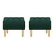 thumbnail image 1 of Set Pouf Wood 1c Felpa 05 Verde Botella, 1 of 5