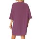 thumbnail image 3 of INSPIRE CHIC Conjunto de Salón de Punto Acanalado para Mujer Camiseta de Manga Corta Oversize y Pantalones Cortos de Cintura Alta Suave Conjunto de Dos Piezas de Verano M Púrpura Rojo, 3 of 6