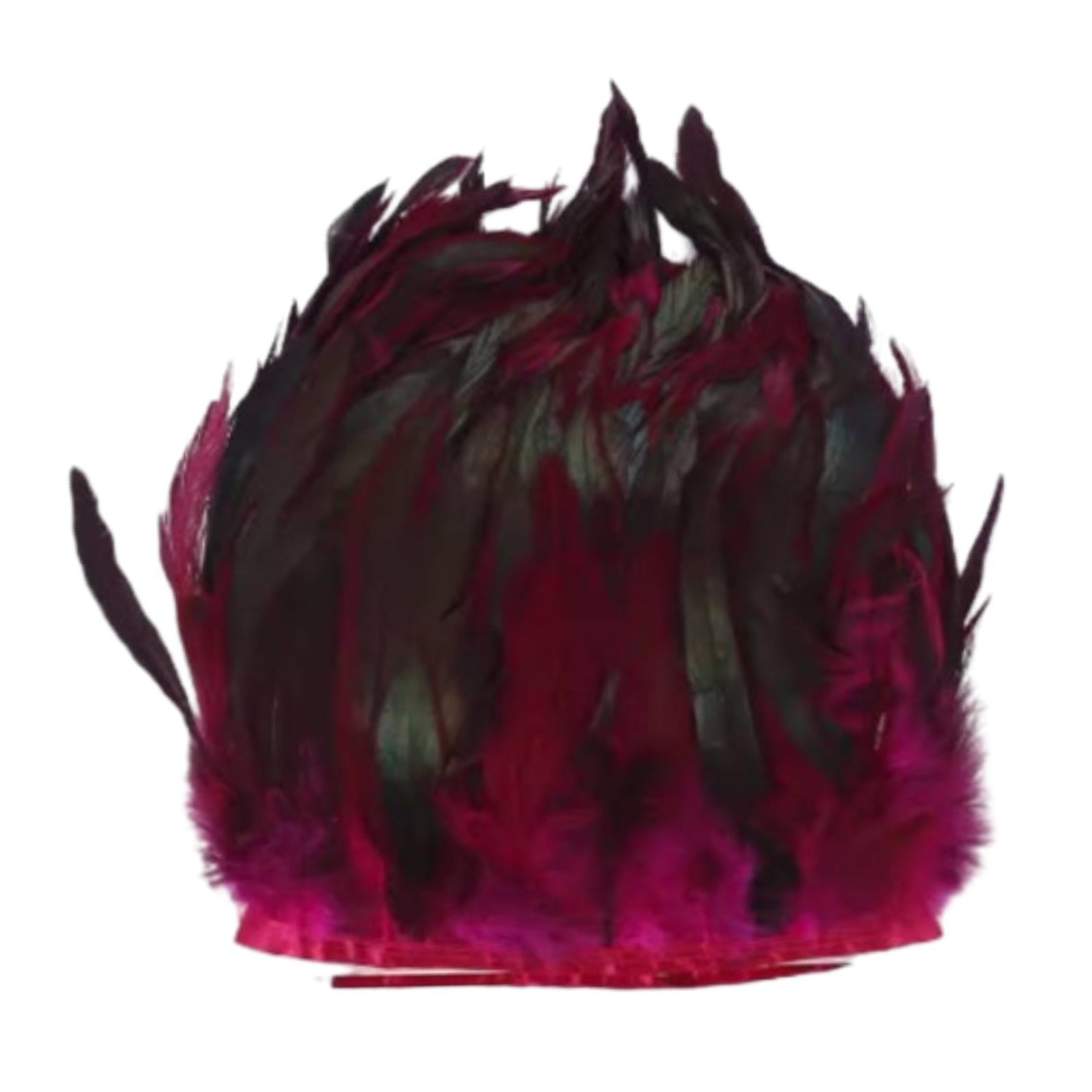 Bothyi - Flecos De Plumas Para Decoración De Ropa, Manualidades De Costura Para Falda, Sombrero, Vestido De Novia, Rosa Roja