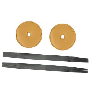 Magideal - 2 Piezas Cinturón De Platillo Mango De Platillo Gong Chino Sinfonía Reparación Instrumento De Percusión Accesorio De Instrumento Correa De Platillo , Caqui