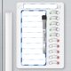 thumbnail image 1 of Borrado en seco KAQUBE de Chore Chart para niños con 10 deslizadores blanco/azul, 1 of 8