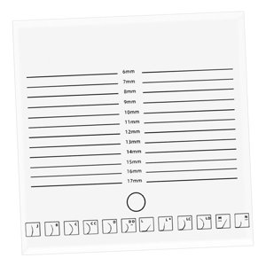 Ioensy - Paleta De Acrílico Para Pestañas, Bandeja Para Pestañas Postizas, Herramientas Para Pestañas De Maquillaje, Fila Doble Blanca