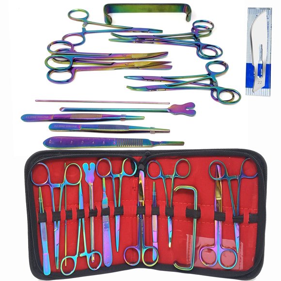 Kit de disección A2Z SCILAB de 23 piezas, acero inoxidable multicolor