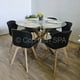 thumbnail image 3 of Comedor Mesa Warwick Vidrio 120cm + 6 Sillas Mariposa Wood Negro, 3 of 3