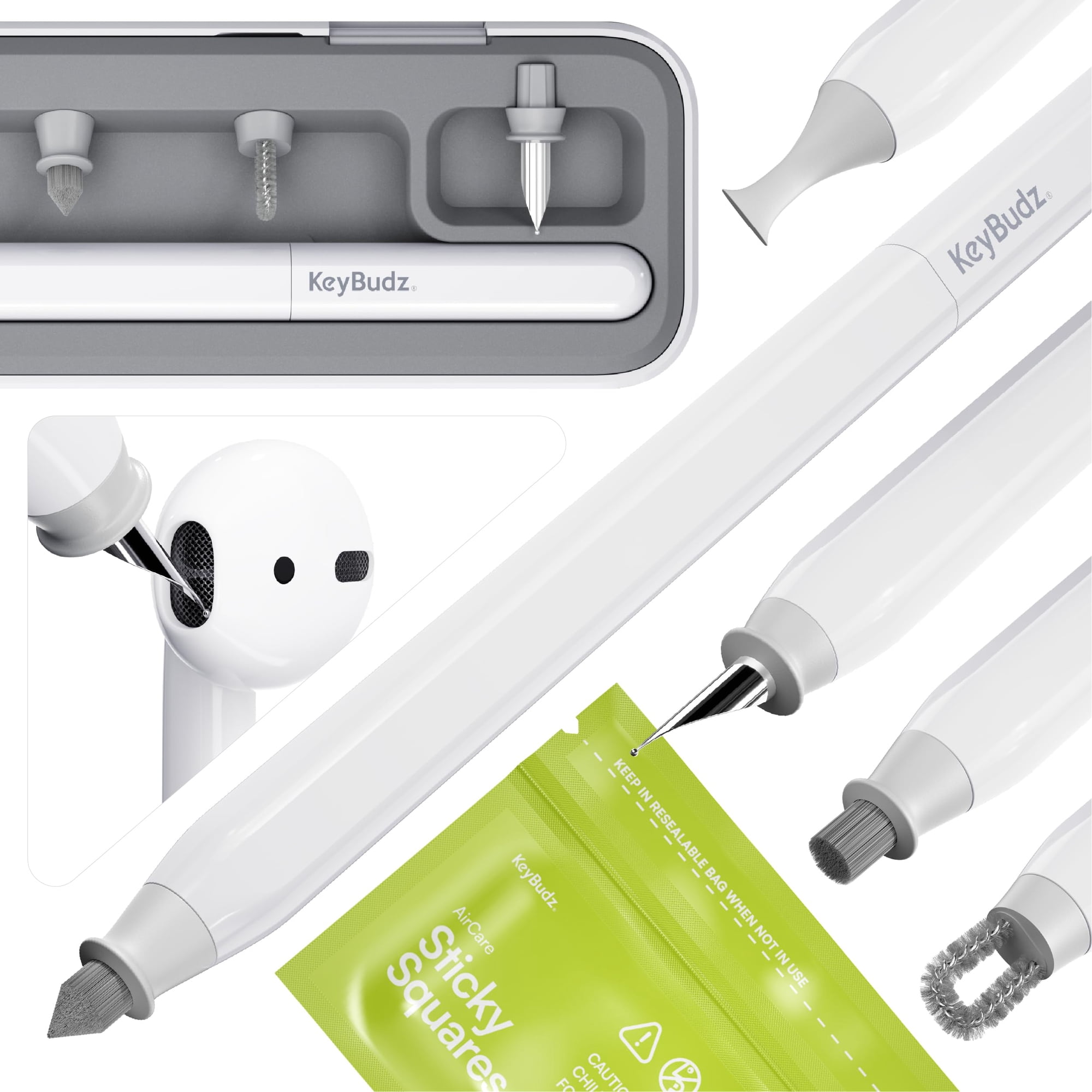 Kit De Limpieza Keybudz Air Care 2.0 Para Dispositivos Airpods Y Apple