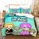 thumbnail image 1 of Cartoon Lankybox Bedding Set Quilt Cover and Pillowcase Queen3-Piece Bedding Set (1 Duvet Cover + 2 Pillow Shams), 1 of 4