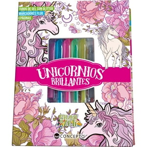 Latinbooks - Libro Megakit De Arte - Unicornios Brillantes