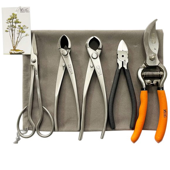 Set de Herramientas para Bonsái VOUIU de 5 Piezas con Tijeras de Poda