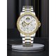thumbnail image 5 of Relojes Mecánicos Impermeables para Hombre, Diseño de Sol y Luna Fase Lunar Moda Reloj de Pulsera de Negocios Accesorio Elegante Diario para Hombre, 5 of 9