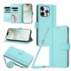 thumbnail image 1 of Funda Billetera de Cuero Sintético para iPhone 13 Pro, Verde Claro, 1 of 6