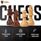 thumbnail image 5 of Juego de ajedrez Chess Armory, madera de nogal de primera calidad, 38 cm, 5 of 7