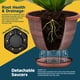 thumbnail image 4 of Macetas Lifemaster en forma de barril de whisky, 25 cm, plástico duradero, paquete de 2, 4 of 7
