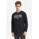 thumbnail image 1 of Polera Hombre Larga Con Print Negro, 1 of 4