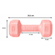 thumbnail image 2 of Par Mancuernas Hexagonales PVC 5 Kg c/u Pesas Fitness 10 Kg Total, 2 of 3
