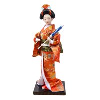 Magideal - Muñecas Étnicas Japonesas De Geisha, Muñeco Kimono Asiático, Figurita, Muñeca Kimono Folclórica, Muñeca Oriental Para Mesa De Oficina, Tienda, Hogar, Estilo A