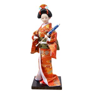 Magideal - Muñecas Étnicas Japonesas De Geisha, Muñeco Kimono Asiático, Figurita, Muñeca Kimono Folclórica, Muñeca Oriental Para Mesa De Oficina, Tienda, Hogar, Estilo A