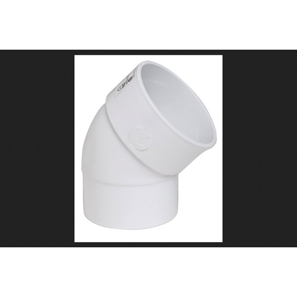 Codo de PVC PLASTIC TRENDS 7,6 cm Blanco con Conexión Espiga‑Casquillo