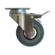thumbnail image 1 of Rueda PVC 75 mm 60 Kg Con Freno hbt Azul, 1 of 2