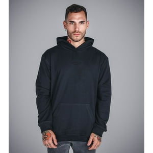 U Esenciales - Poleron Oversize Club Esencial Negro Esenciales