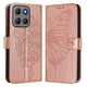 thumbnail image 2 of Funda cartera mariposa para Motorola Moto G17 con soporte y ranuras para tarjetas Oro rosa, 2 of 6