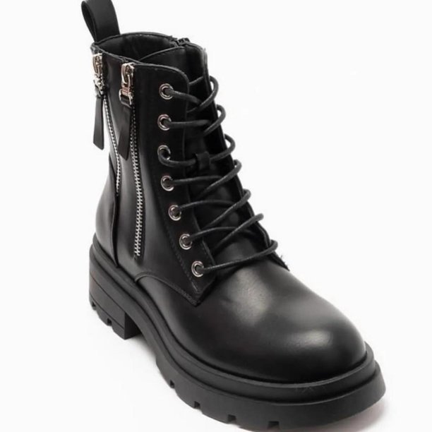 Bota Negro Mujer PU Combat 22-20 negro 35