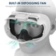 thumbnail image 3 of Cubierta facial con almohadilla de cuero suave para Meta Quest 3, interfaz facial con ventilador de enfriamiento para aliviar el empañamiento de las lentes y el aire caliente, 3 of 9