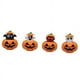 thumbnail image 3 of 4 Piezas De Estatuas De Calabaza De Halloween, Adornos De Mesa Para Gabinetes, Estantes Y Porches, 3 of 5