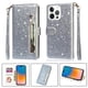 thumbnail image 1 of Funda para FOXDOCK Elegante funda iPhone 14 Pro Glitter con cremallera-Ideal para el uso diario, 1 of 5