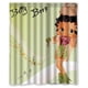 thumbnail image 1 of Cortina de ducha rosa Betty Boop, juego de cortinas de baño con ganchos, tamaño 60 x 72 pulgadas, 1 of 3