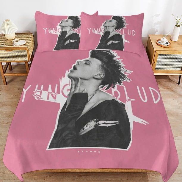 YUNGBLUD Daily Use Comfort Enhanced Weave Gentle Texture Bedding Essentials Duvet Cover Sets Solution