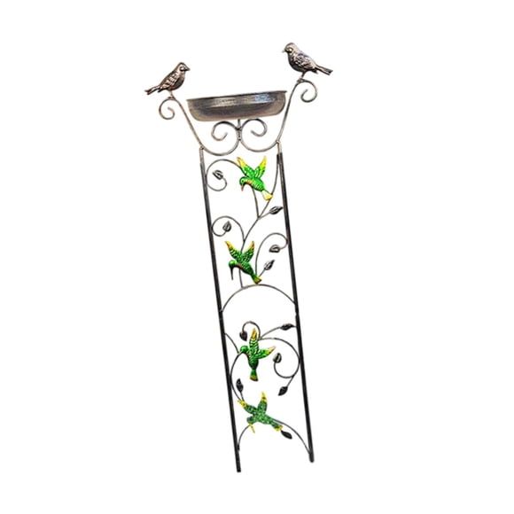 Trellis Bird Bath Backyard Decoración Vintage Bath Bath Bail Para El Colibrí