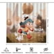 thumbnail image 2 of Hilda-theme 4-Piece Shower Curtain Set with Rugs, Waterproof Bathroom Decor Set Includes Bath Mat, U-Shaped Rug, Toilet Lid Cover and Curtain with Hooks, 2 of 6