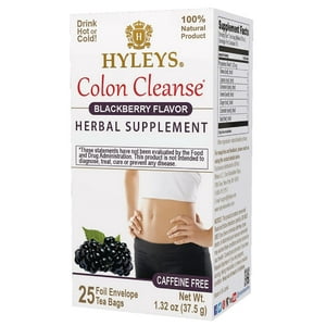 Hyleys Tea - Tea Hyleys Colon Cleanse Blackberry, Paquete De 1 Paquete
